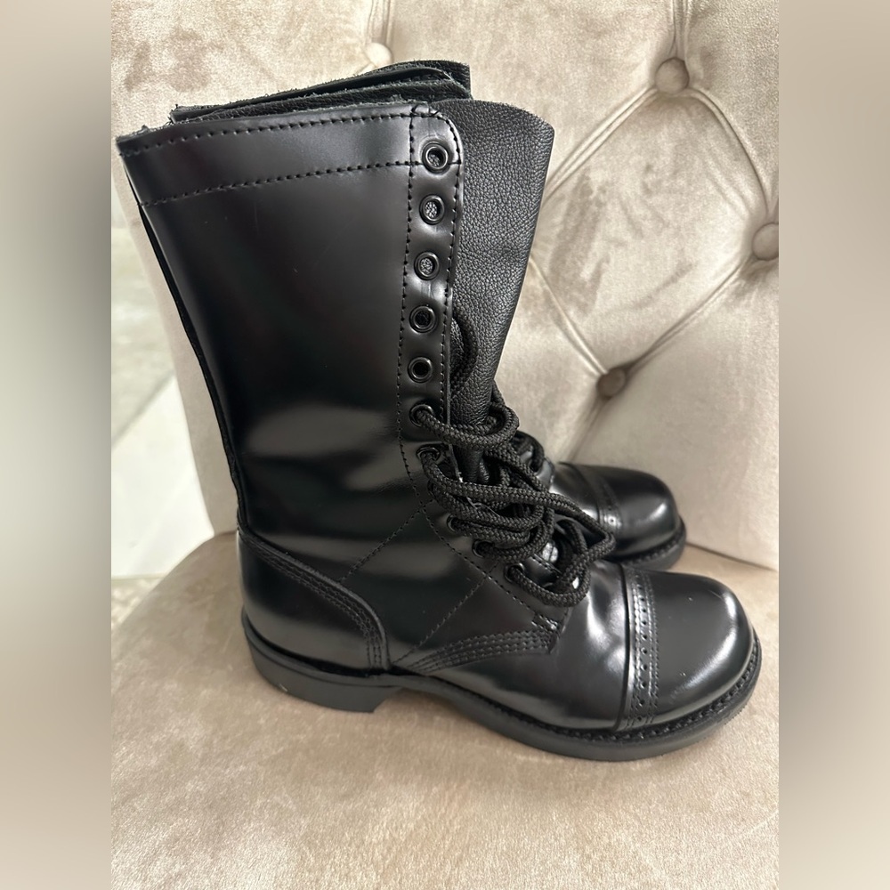 Corcoran Women's 6M 1515 Black 10" Leather Paratrooper Jump Boots Work Boots NEW